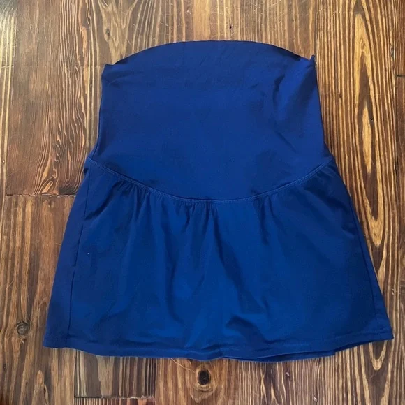 MAACIE Maternity Navy Blue Tennis Skirt - Picture 2 of 10